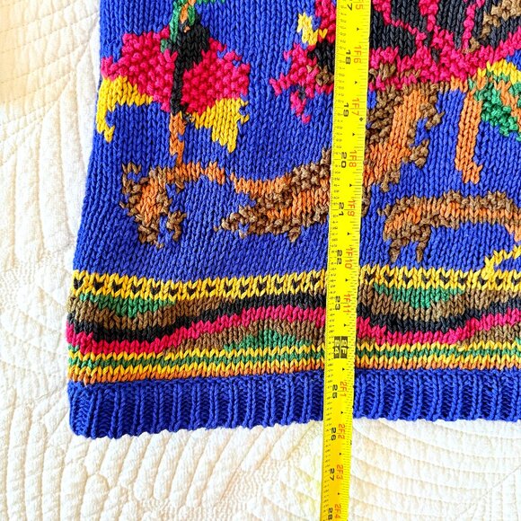 Vintage Kitty Hawk by Vivian Wang Statement Sweater Size L - Picture 9 of 9